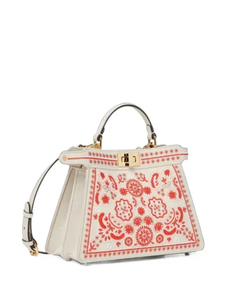 Geantă shopper Fendi alb