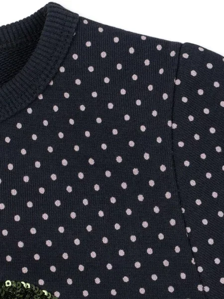 Konges Sløjd сукня з бавовною LOU DOT SEQUIN SWEAT DRESS GOTS
