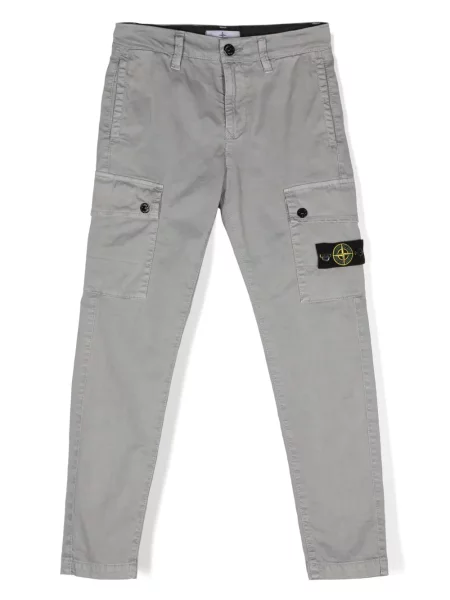 Dětské cargo kalhoty Stone Island šedé