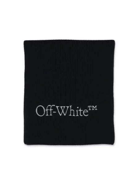 Szal Off-white wełniana biała
