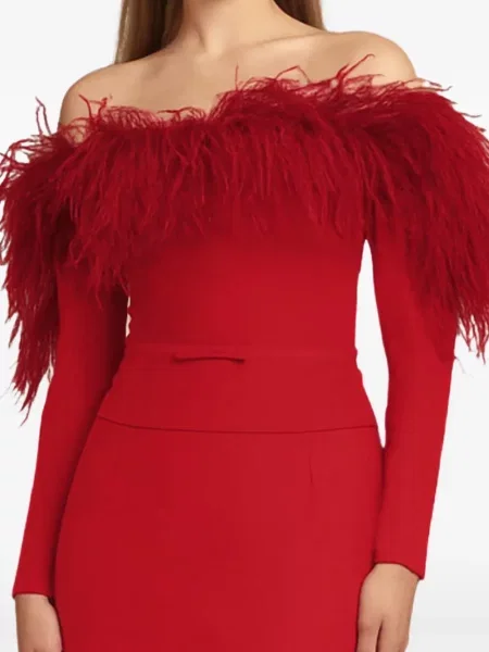 Sukienka maxi Gemy Maalouf czerwona