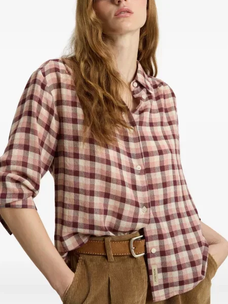 Cămașă Woolrich în carouri maro