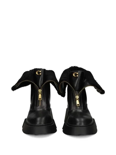 Botine Coach cu platformă negru