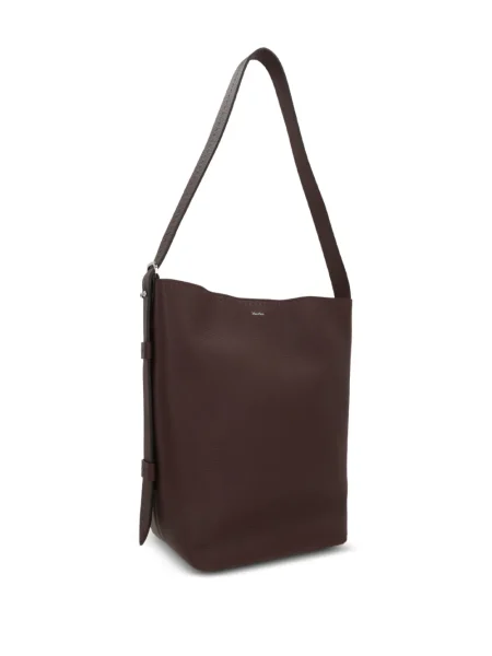 Geanta de piele Max Mara din piele verde