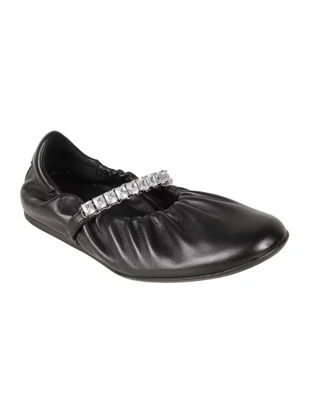 Balerinki Jimmy Choo skórzane czarne