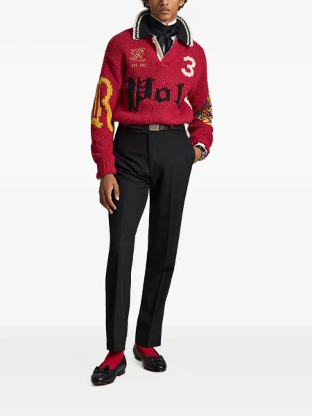 Gulerat tricou polo Polo Ralph Lauren roșu