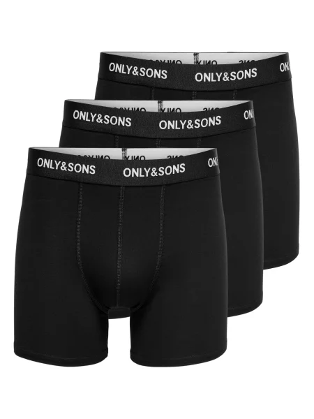 Only & Sons Boxeri ONSFitz gri deschis / negru alb