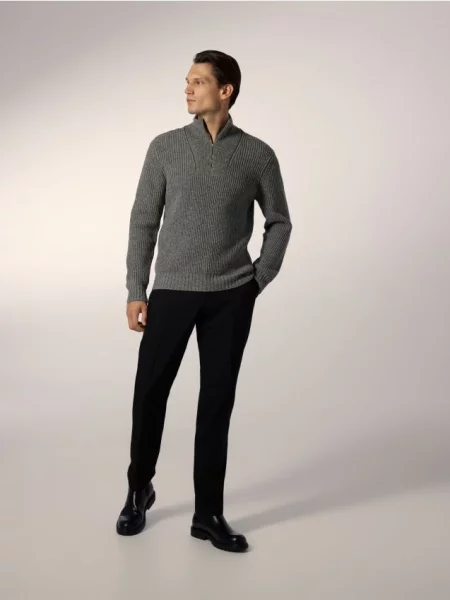 Шерстяной свитер Reserved серый