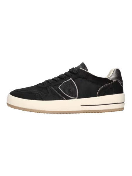 Sneakersy Philippe Model do tenisa zamszowe czarne