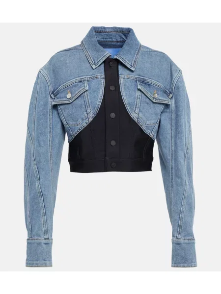 Дънково яке Mugler синьо