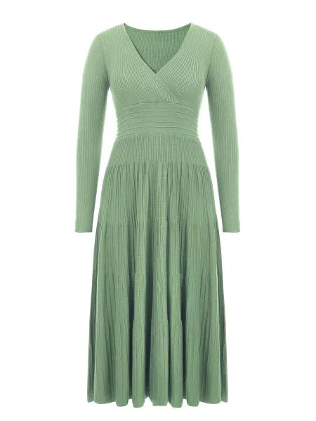 Imily Bela Rochie tricotat deschis verde