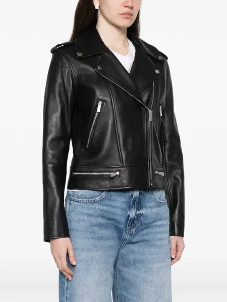 Geanta de piele Twinset negru