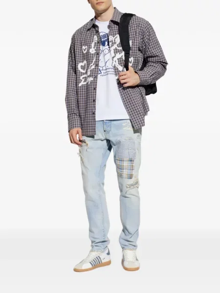 Tricou Dsquared2 cu imagine alb