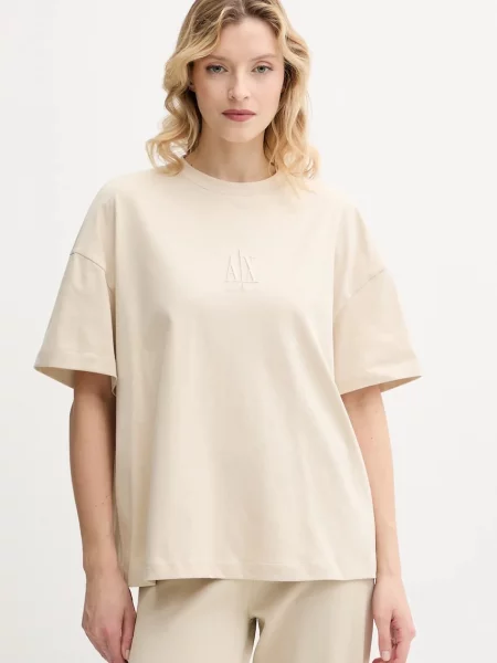 Armani Exchange Tricou | Loose fit bej