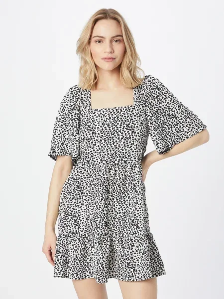 Warehouse Rochie negru alb