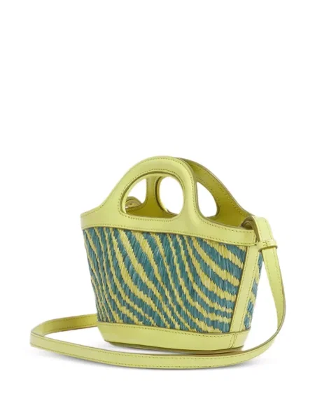 Geantă Marni cu broderie verde