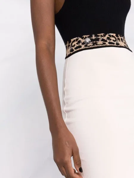 Fustă Philipp Plein cu imagine cu model leopard
