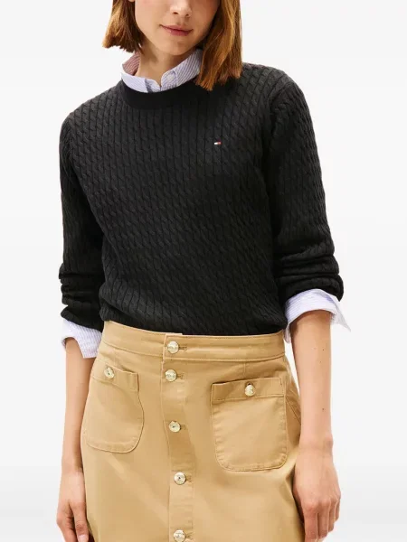 Пуловер Tommy Hilfiger черно