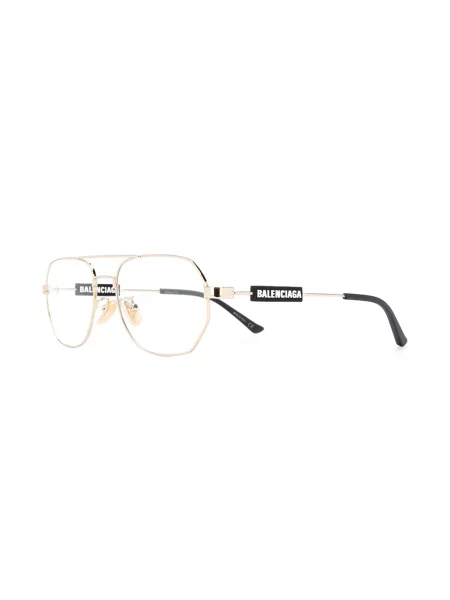 Saulės akiniai Balenciaga Eyewear su autografu juoda