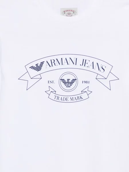 Μπλούζα Emporio Armani με σχέδιο λευκό
