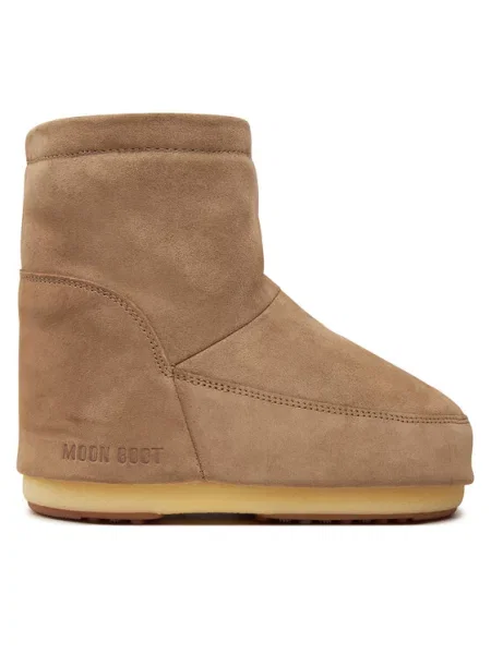 Semišové kozačky Moon Boot béžové
