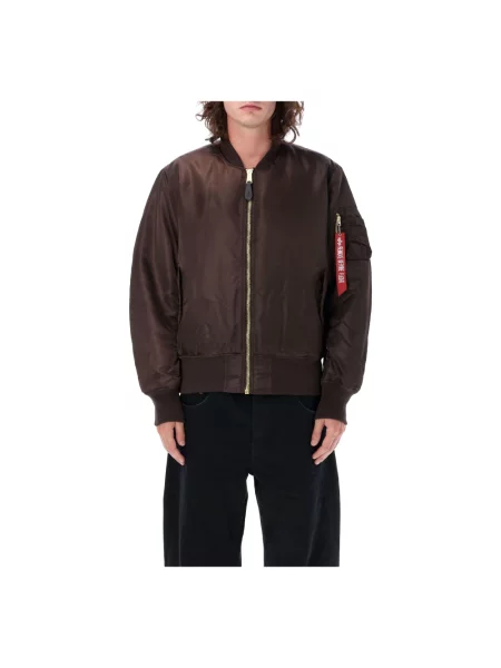 Kurtka bomber Alpha Industries dwustronny brązowy
