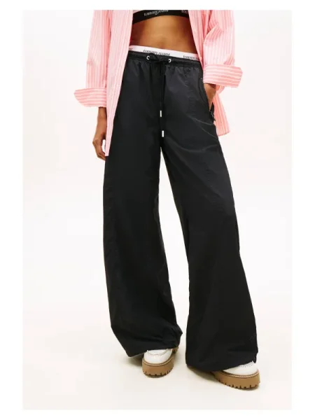 Tommy Jeans Pantaloni | negru