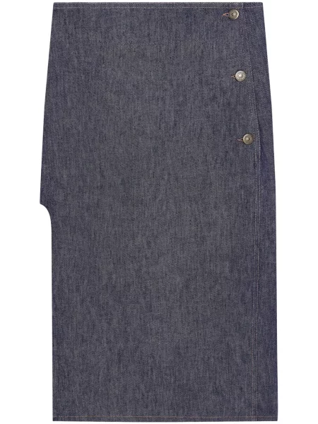 Fustă din denim Courreges gri