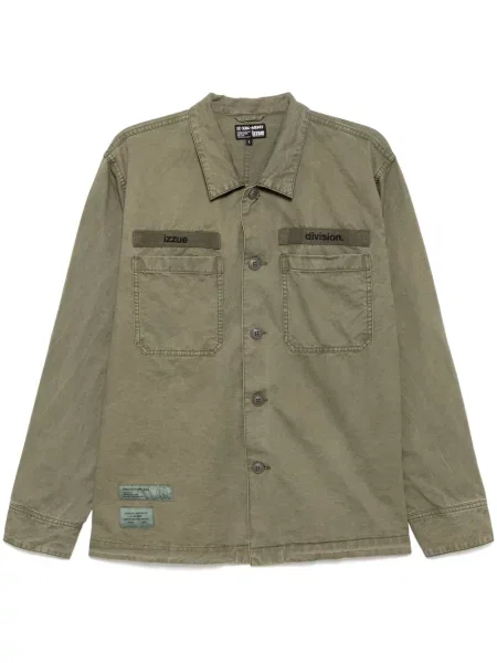 Cămașă Izzue cu broderie verde