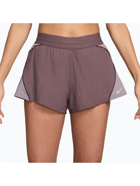 Pantaloni scurți pentru femei Nike Swift UV Repel High-Waisted tattoo/light ore violet