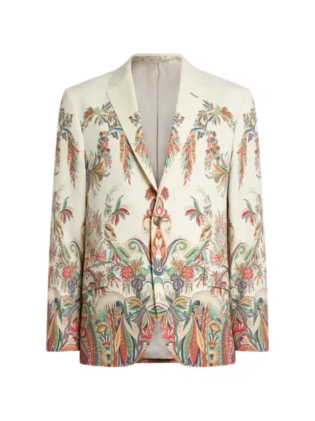 Sacou Etro cu model floral cu imagine