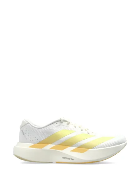 Sneakerși Adidas Adizero din piele alergare cu broderie alb