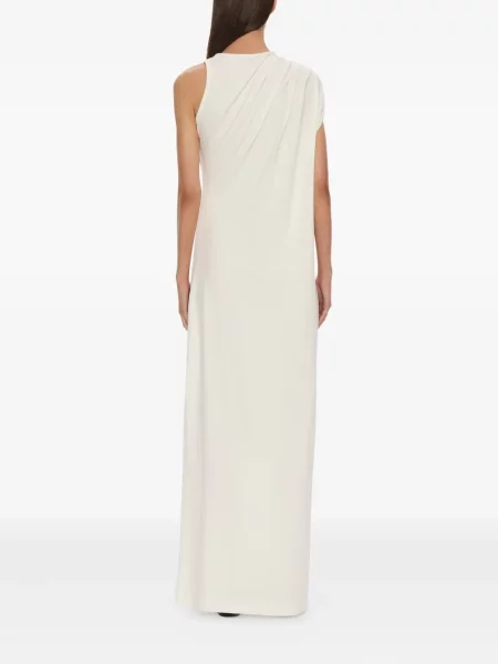 Rochie maxi Christopher Esber cu strasuri de costum alb