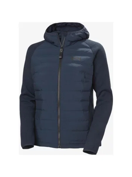 Kurtka z kapturem Helly Hansen Skagen Hybrid Knit granatowy XS niebieska