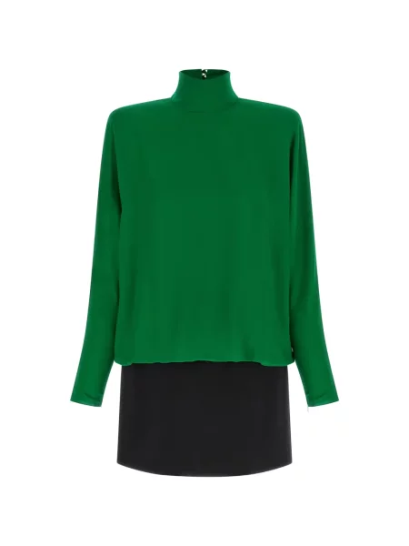 Rochie mini Valentino Garavani cu pene verde