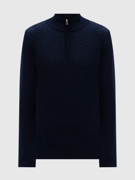 Джемпер з вовни мериноса у візерунок Cashmere&whiskey синій