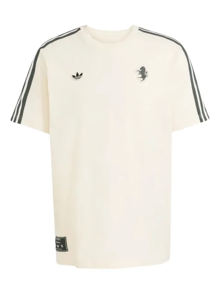 Pantaloni scurți Adidas cu șireturi din dantelă cu dungi maro