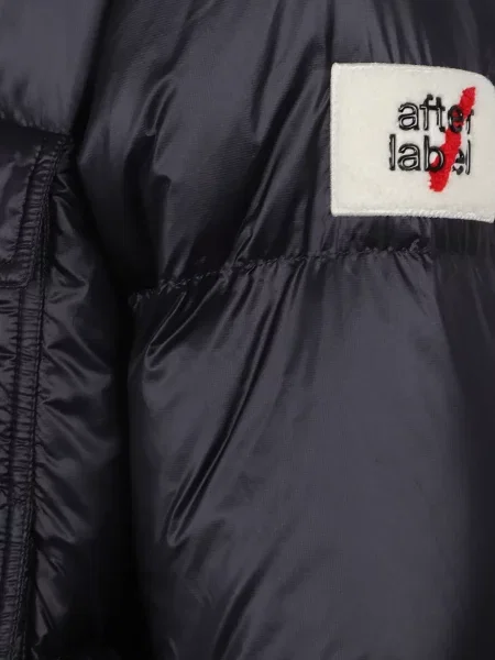 Palton After Label cu glugă negru