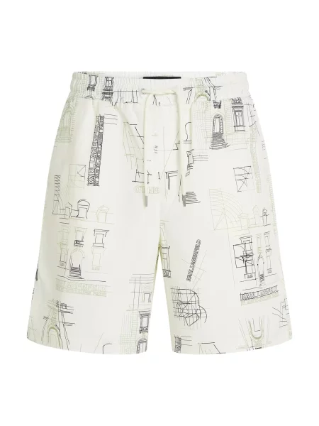 Karl Lagerfeld Pantaloni crem / verde pastel negru