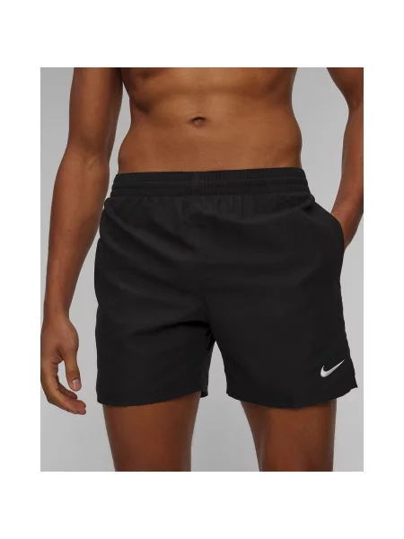 Pánske plavecké šortky Nike Essential 5" Volley black čierna