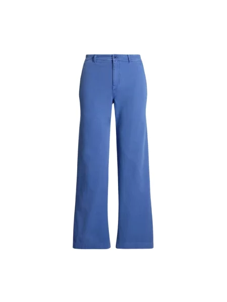 Ralph Lauren Spodnie Kobieta M Spodnie z szerokimi nogawkami niebieski