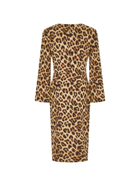 Rochie midi Chiara Boni La Petite Robe cu imagine cu model leopard