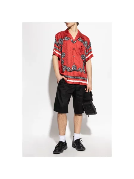 Lniane bermudy Dolce And Gabbana czarne