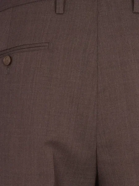 Pantaloni Briglia 1949 plisate maro