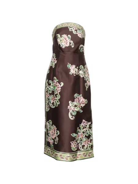 Rochie midi Alemais maro
