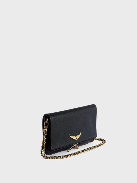 Шкіряний клатч Zadig&voltaire синій