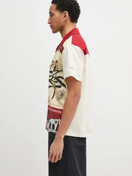 Košulja Puma PALAIS ARTISAN Shirt za muškarce relaxed bež