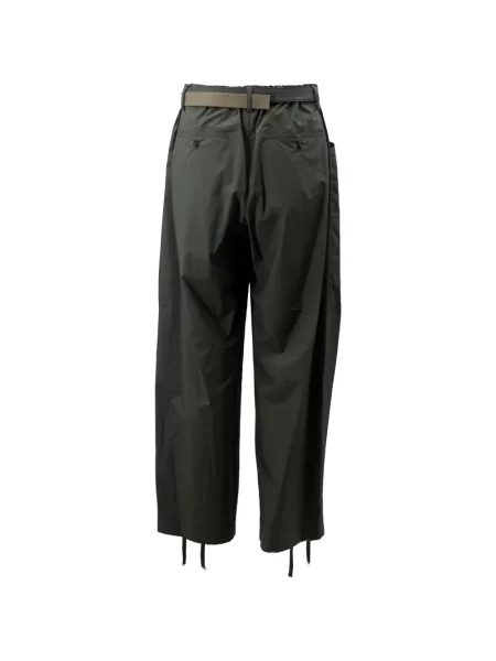 Cu centură pantaloni Sacai cu cordon verde