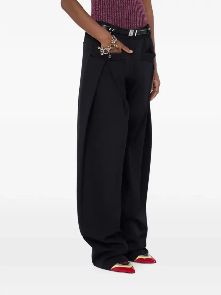 Pantaloni Rabanne de lână negru