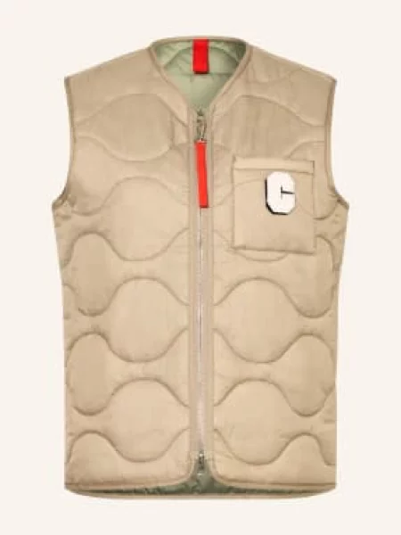 Como Kamizelka Pikowana Lyss Z Cekinami beige beżowa